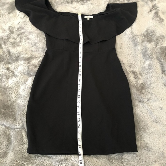 Charlotte Russe Off Shoulder Black Dress Size M - Picture 5 of 9